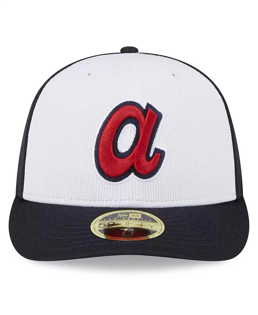 New Era Men's White Atlanta Braves 2024 Batting Practice Low Profile 59FIFTY Fitted Hat 2