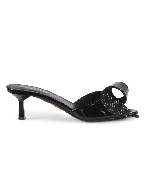 Prada Strass Leather Embellished Sandals 1