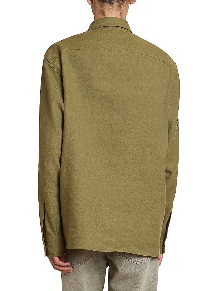 Balmain Logo Canvas Overshirt 5