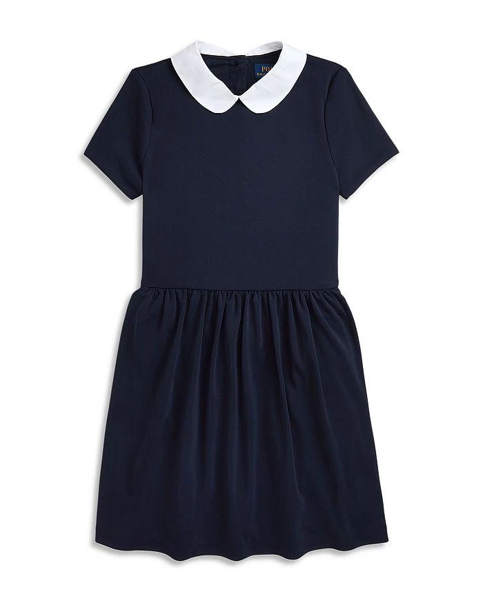 Ralph Lauren Girls' Collared Crepe Dress - Little Kid, Big Kid 1