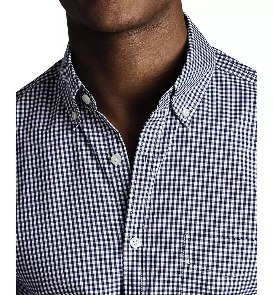 Charles Tyrwhitt Men's Slim Fit Long Sleeve Wrinkle-Resistant Button-Down Shirt 2