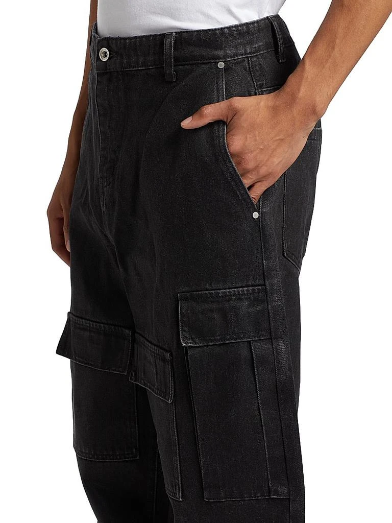 Who Decides War Waxed Cotton Wide-Leg Cargo Pants 6