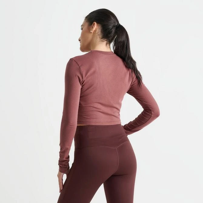 NIKE Women's Nike Sportswear Chill Knit Long-Sleeve Slim Crop Top 4