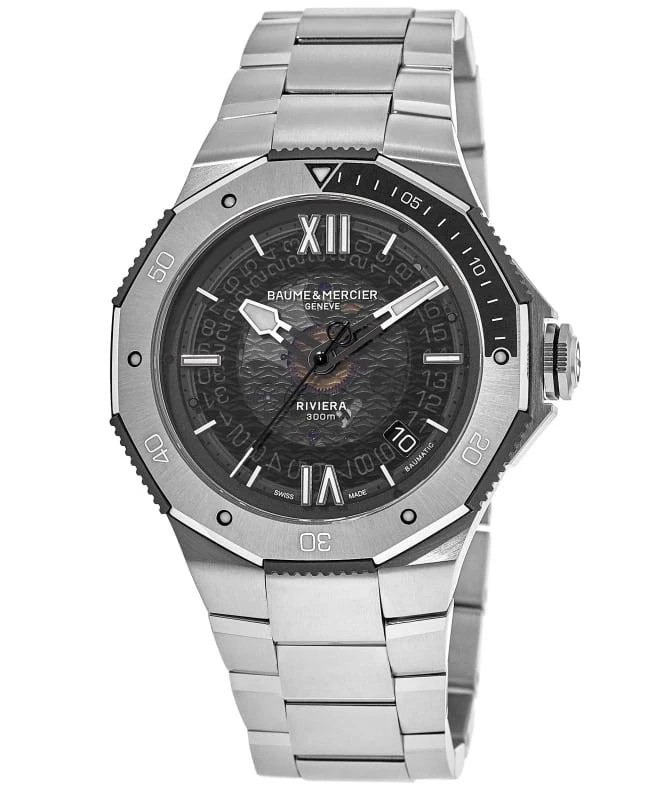 Baume & Mercier Baume & Mercier Riviera 300m Divers Smokey Grey Dial Steel  Men's Watch 10717 1