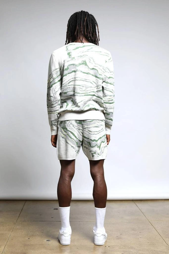 TWENTY MONTREAL Twenty Montreal - Azurite Color Spill Sweater Shorts 3