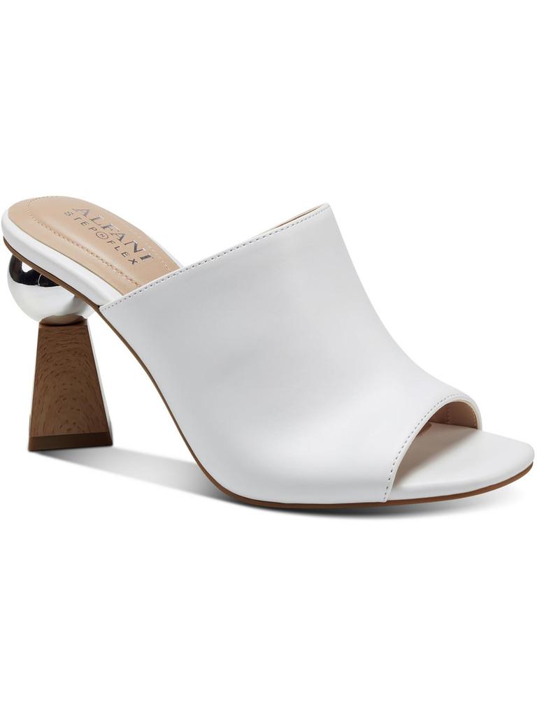 Alfani Magnolea Womens Peep Toe Slip On Heels