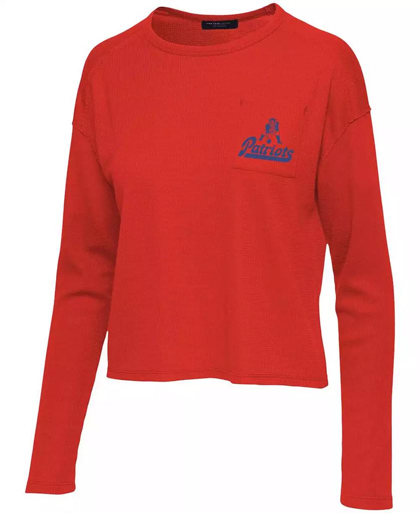 Junk Food Women's Red New England Patriots Pocket Thermal Long Sleeve T-shirt