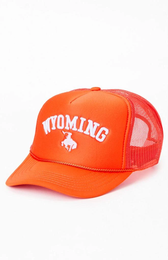 Diamond Cross Ranch Orange Wyoming Trucker Hat 4