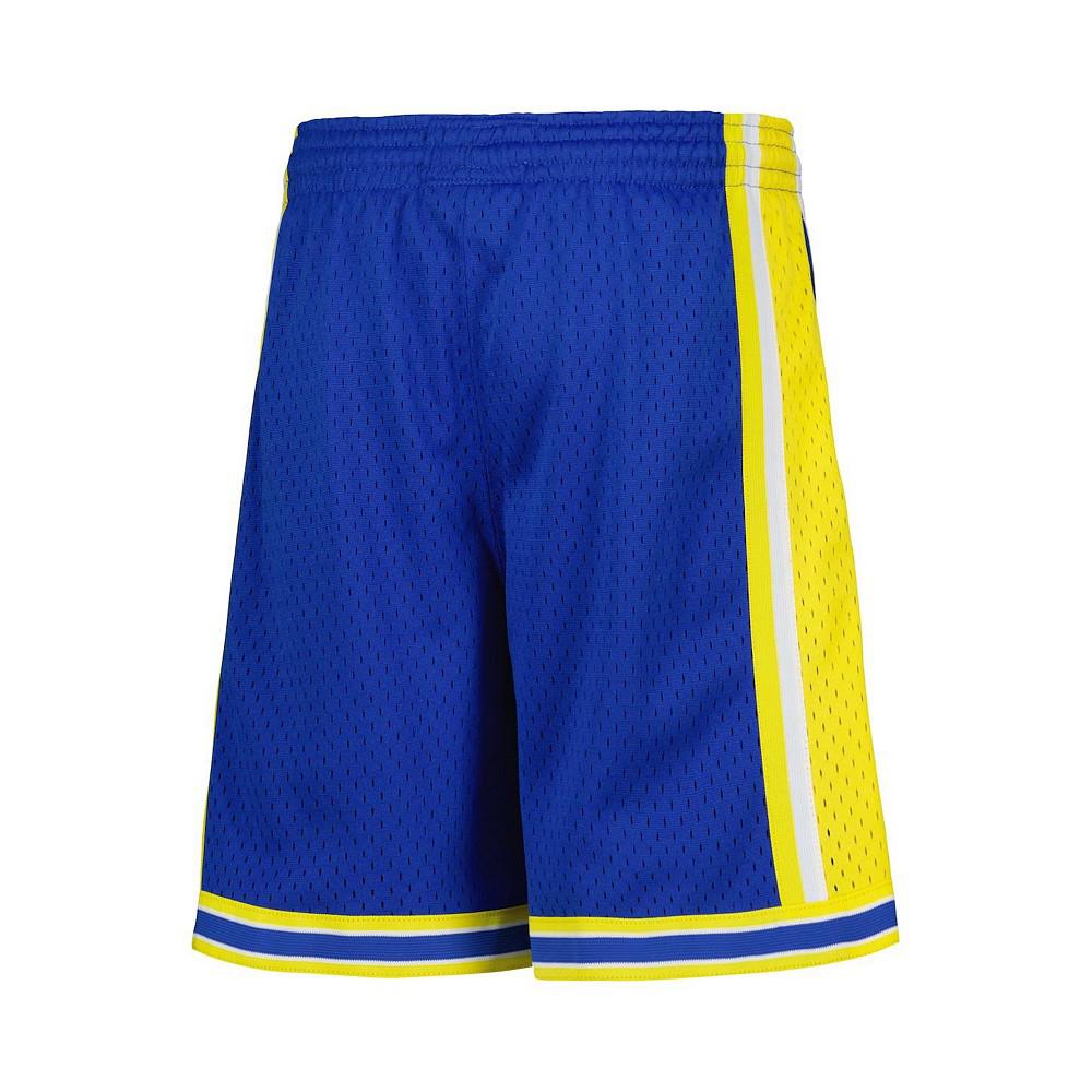 Mitchell & Ness Men's Big Boys and Girls Royal Golden State Warriors Hardwood Classics Swingman Shorts