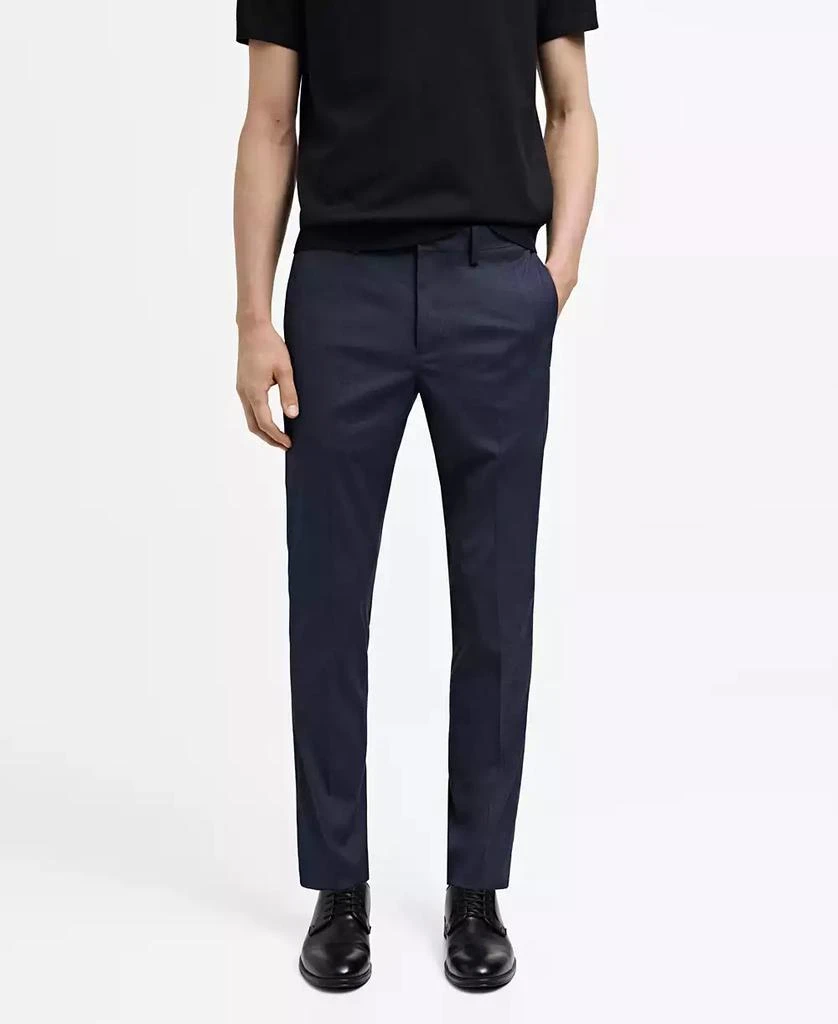 Mango Men's Stretch Fabric Super Slim-Fit Suit Pants 1