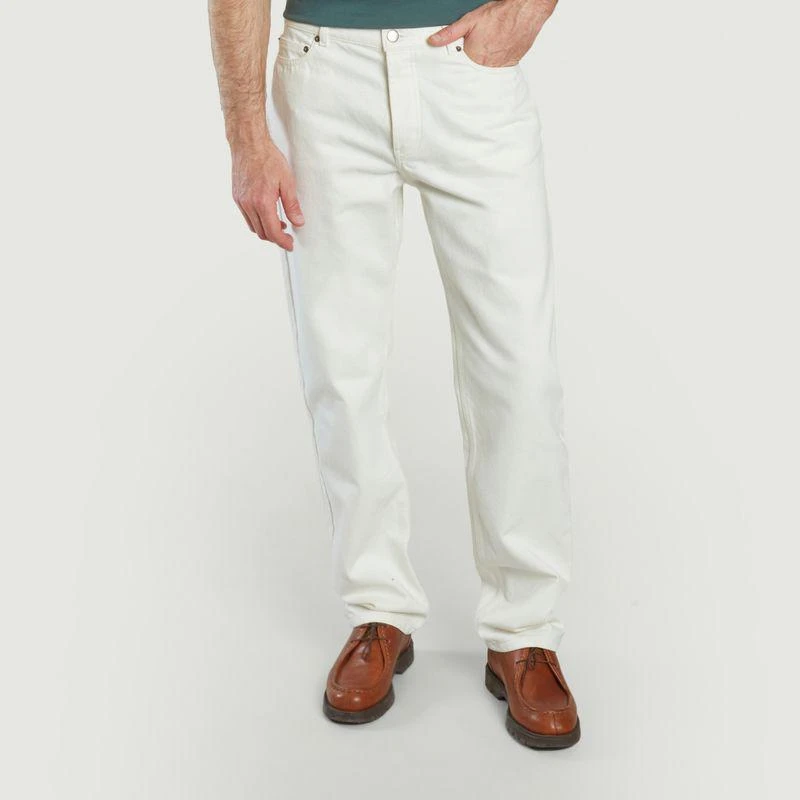 L'Exception Paris 14 oz straight-leg jeans Ecru L'EXCEPTION PARIS 1