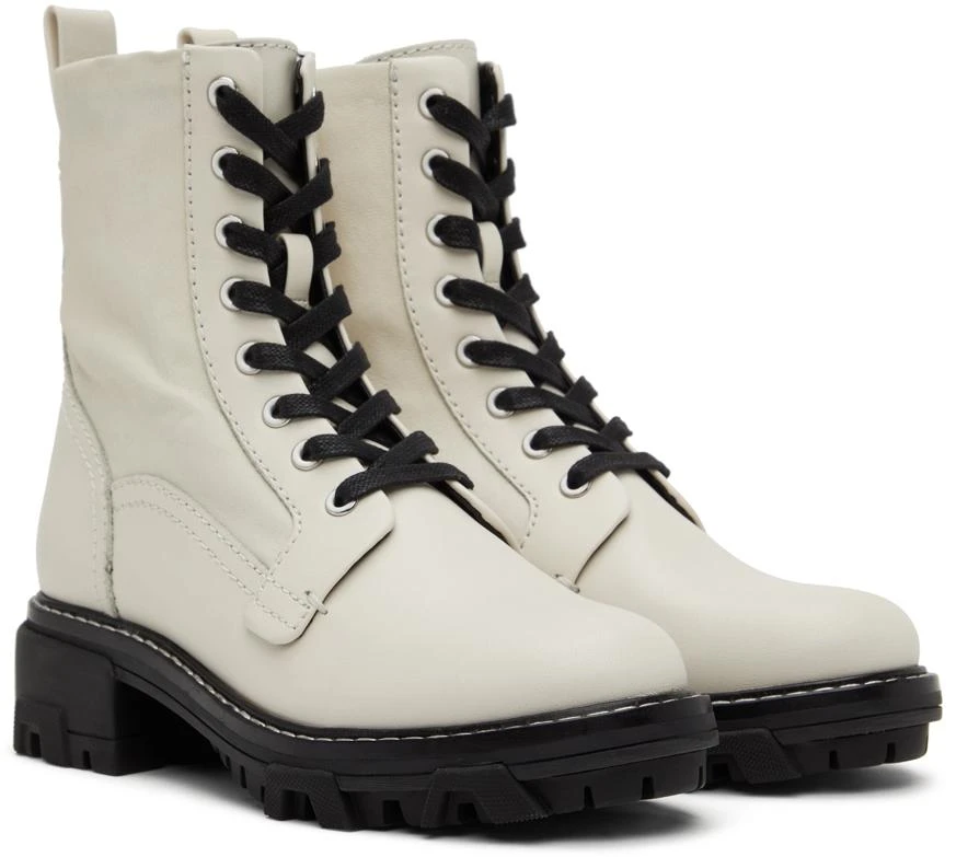 Rag & Bone White Shiloh Ankle Boots 4