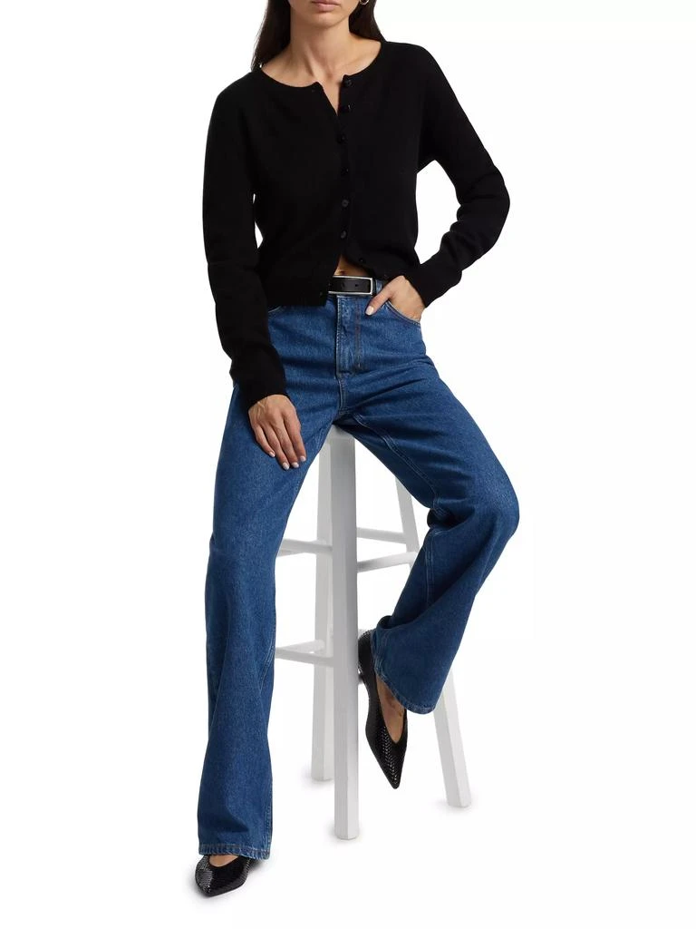 Reformation Clara Cashmere & Wool Crewneck Cardigan 2