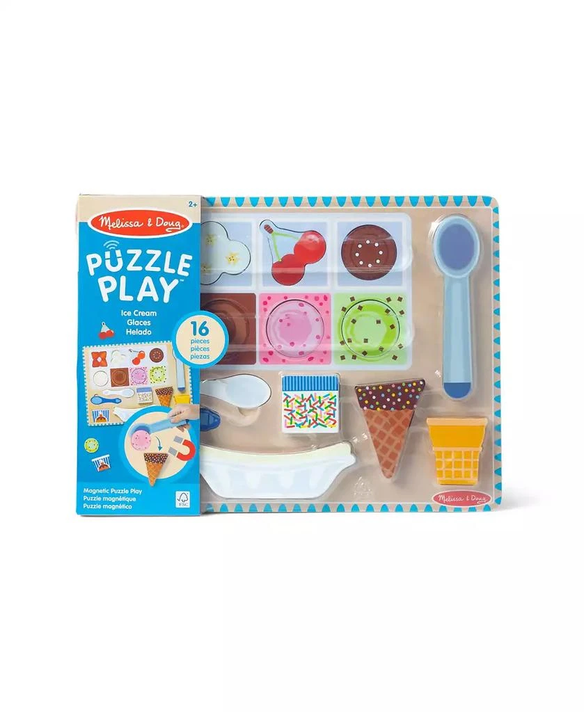 Melissa & Doug Melissa & Doug Wooden Magnetic Ice Cream Puzzle & Play Set 3