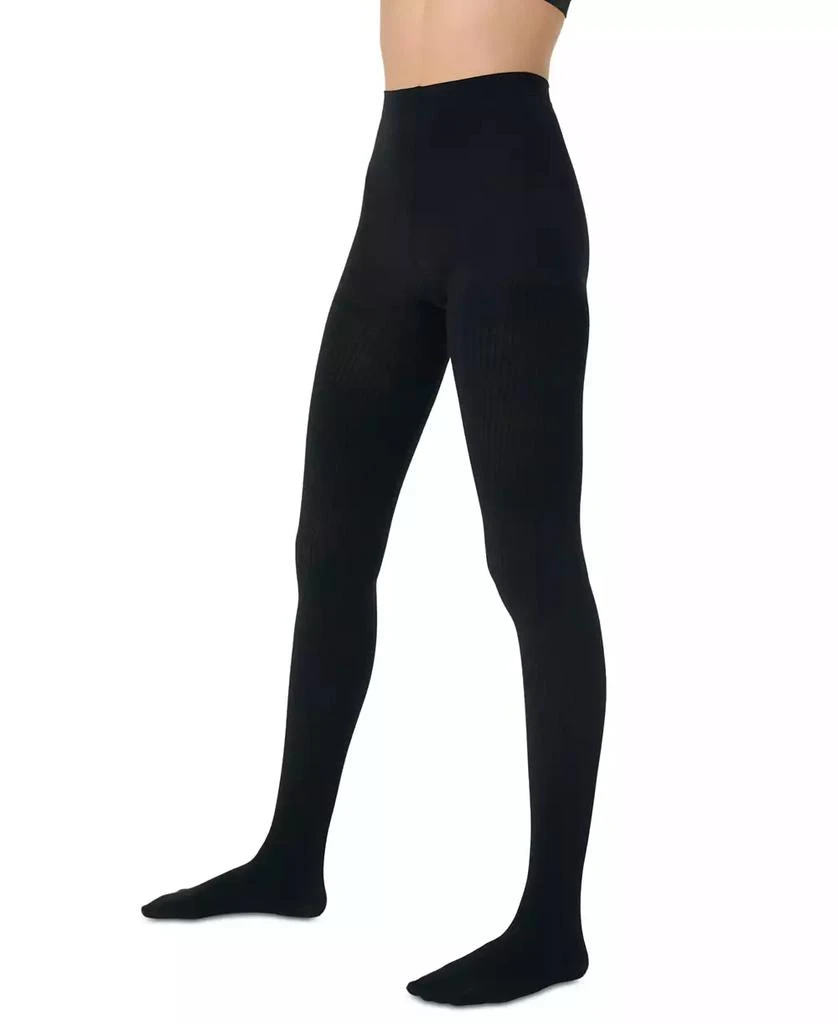 SPANX Women's Rib-Knit Shorty Shaping Tights 10474R 2