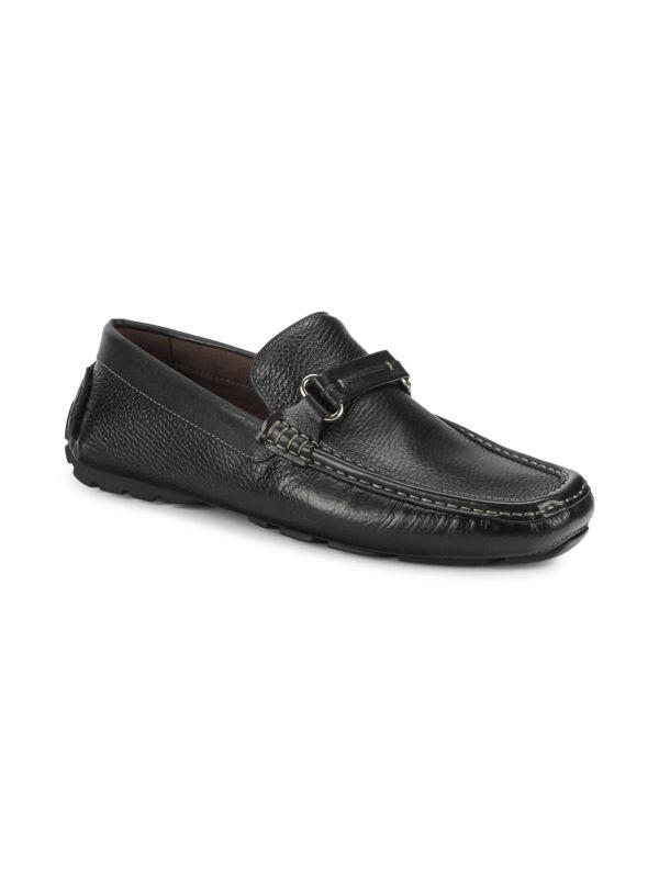 Donald J Pliner Donnie Tumbled Leather Driving Moccasins
