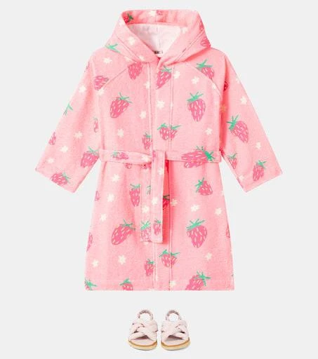 Jellymallow Strawberry printed cotton-blend terry robe 2