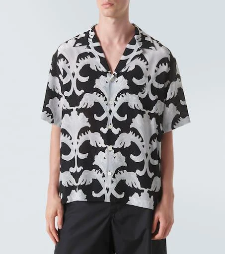 Valentino Printed silk bowling shirt 3