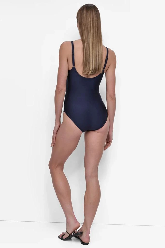 DKNY TWIST WRAP-EFFECT ONE PIECE 3