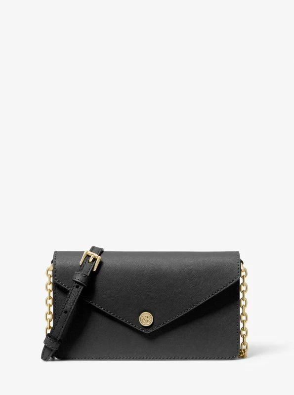 michael_kors Small Saffiano Leather Envelope Crossbody Bag 1