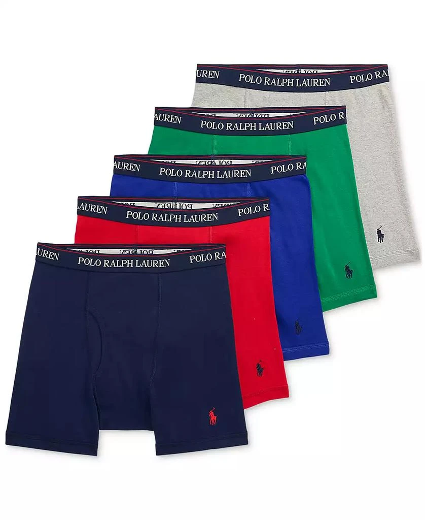 Ralph Lauren Men's 5-Pack Classic Cotton Boxer Briefs, Exclusively at Macy's 1