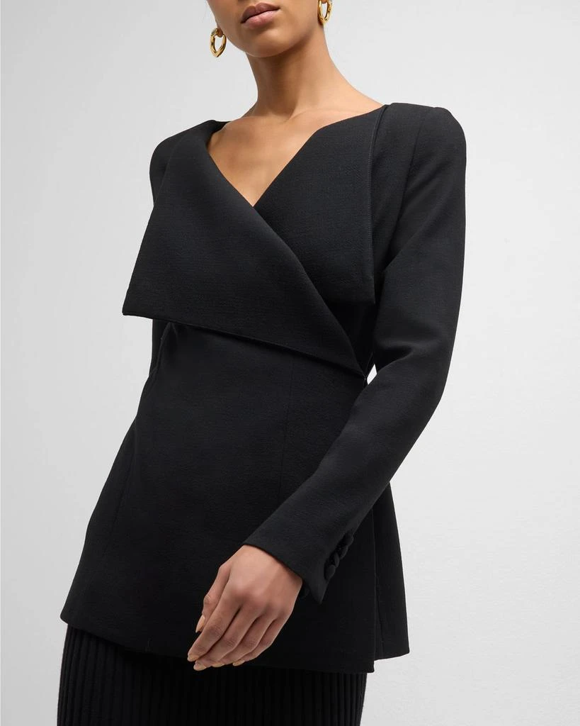 Gabriela Hearst Keir Crepe Tailored Jacket 8