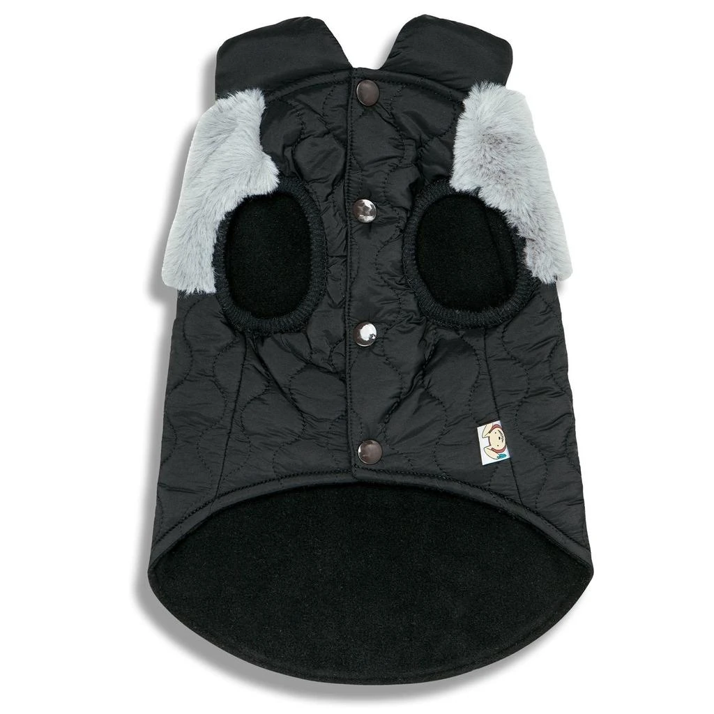 Touchdog 'Furrost-Bite' Fur and Fleece Designer Fashion Dog Jacket 2