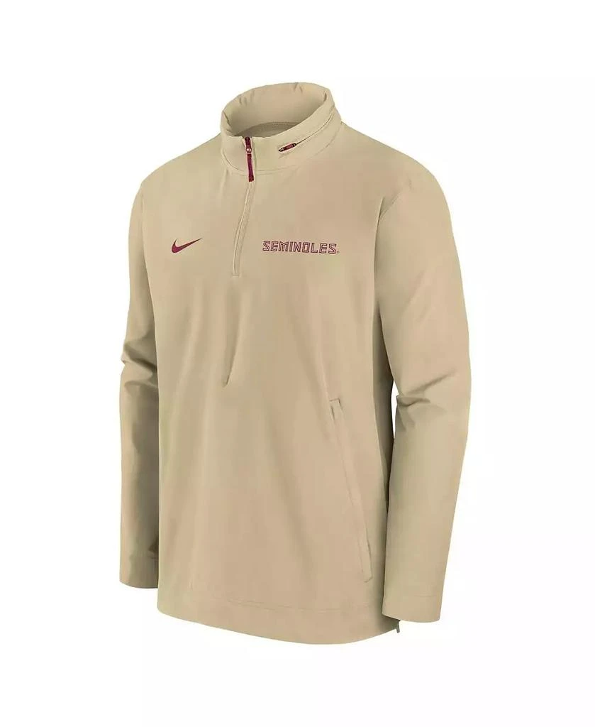 NIKE Men's Gold Florida State Seminoles Sideline Coaches Quarter-Zip Jacket 3