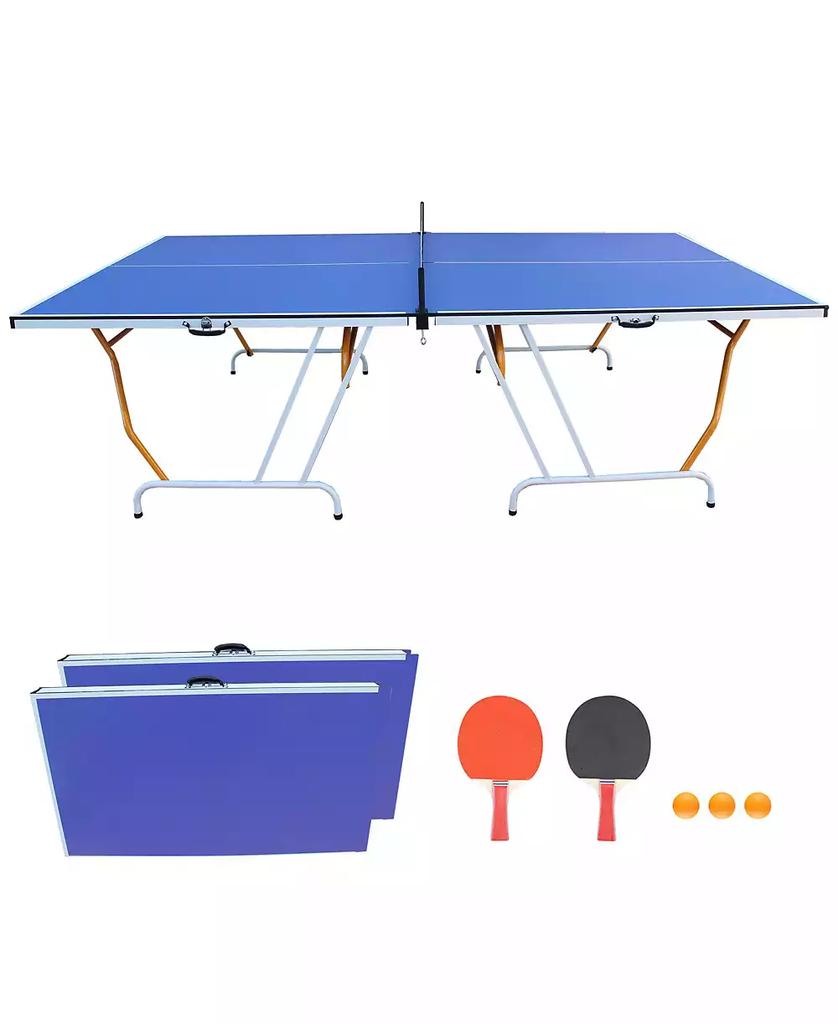 Streamdale Furniture Streamdale Midsize Foldable Table Tennis Table with Paddles and Balls
