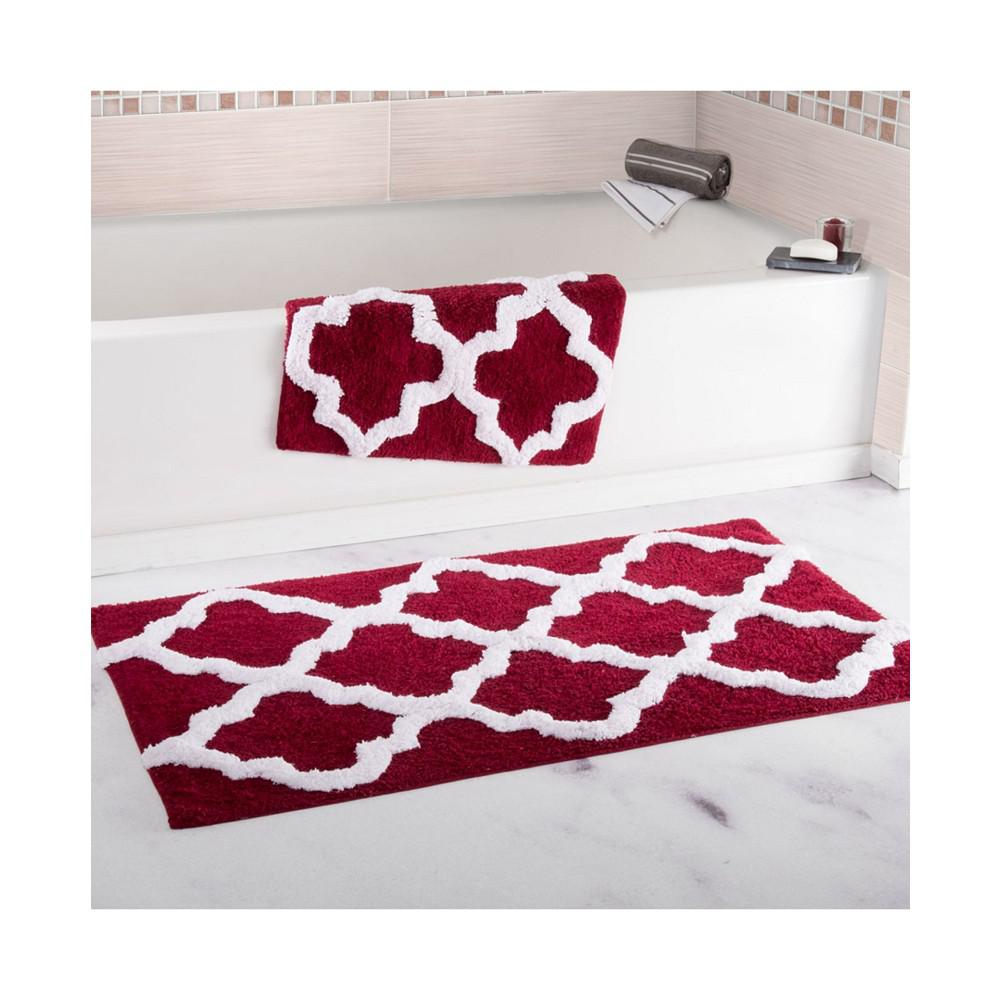 Baldwin Home 2 Piece Trellis Bathroom Mat Set