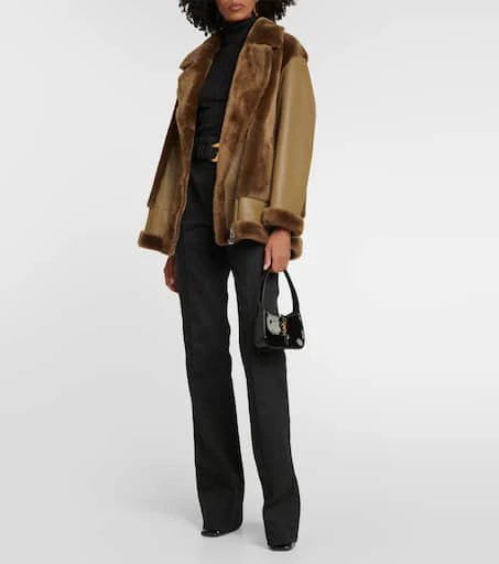 Blancha Leather and shearling jacket 2