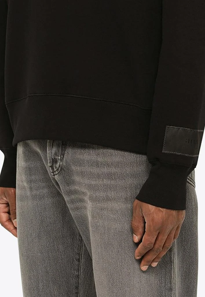 AMI Logo-Patch Pullover Sweatshirt 4
