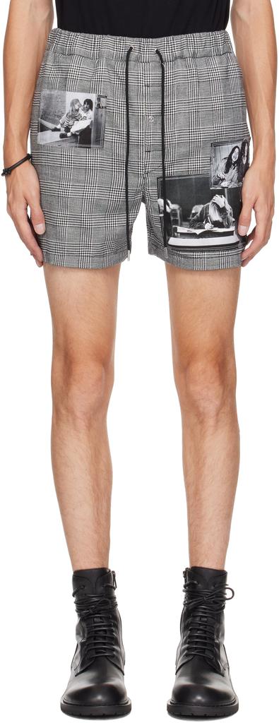 TAKAHIROMIYASHITA TheSoloist. Black & White Trunks Shorts