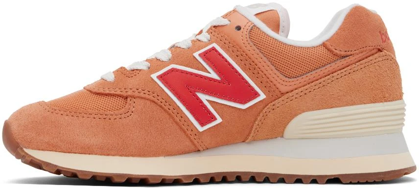 New Balance Orange 574 Sneakers 3