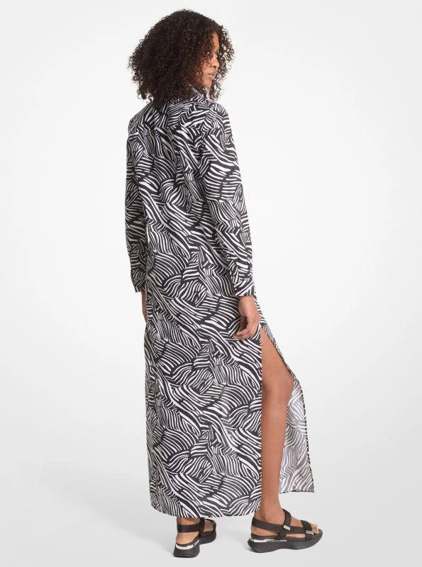 Michael Kors Zebra Print Organic Cotton Lawn Shirtdress 2