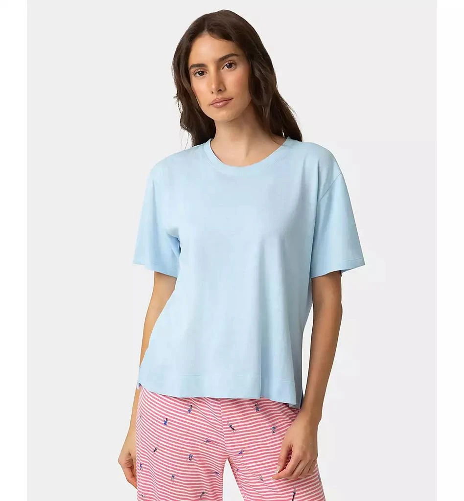 Hue Women
s Short-Sleeve Candied Boxy Sleep T-Shirt