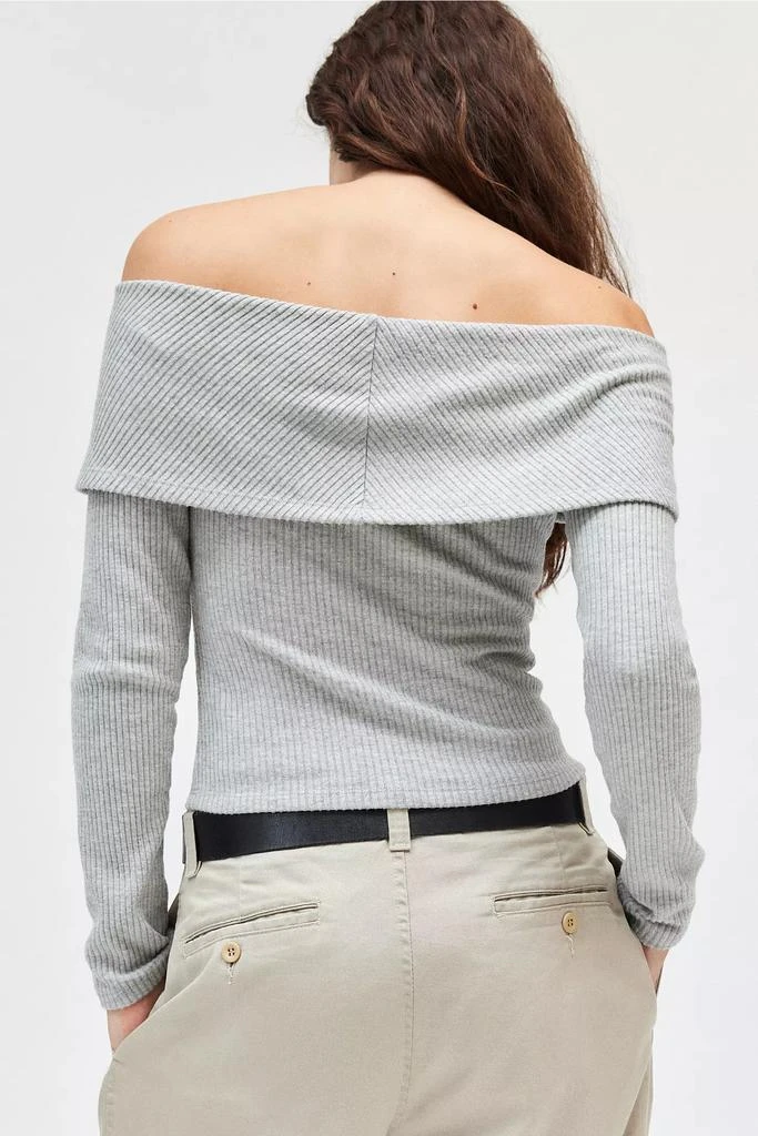 Silence + Noise Silence + Noise Whitney Foldover Long Sleeve Top 3