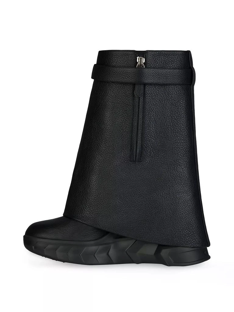 Givenchy Shark Lock Biker Ankle Boots in Grained Leather 6
