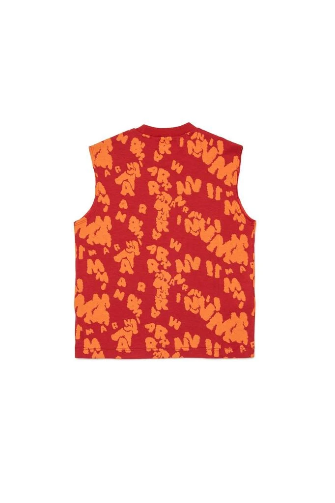 Marni Marni Kids Allover Logo Printed Tank Top 2