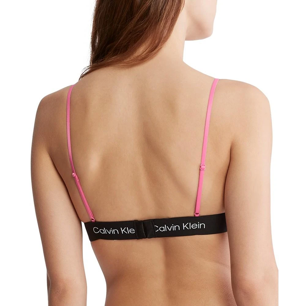 Calvin Klein Women's 1996 Cotton Valentines Unlined Triangle Bralette QF7478 2