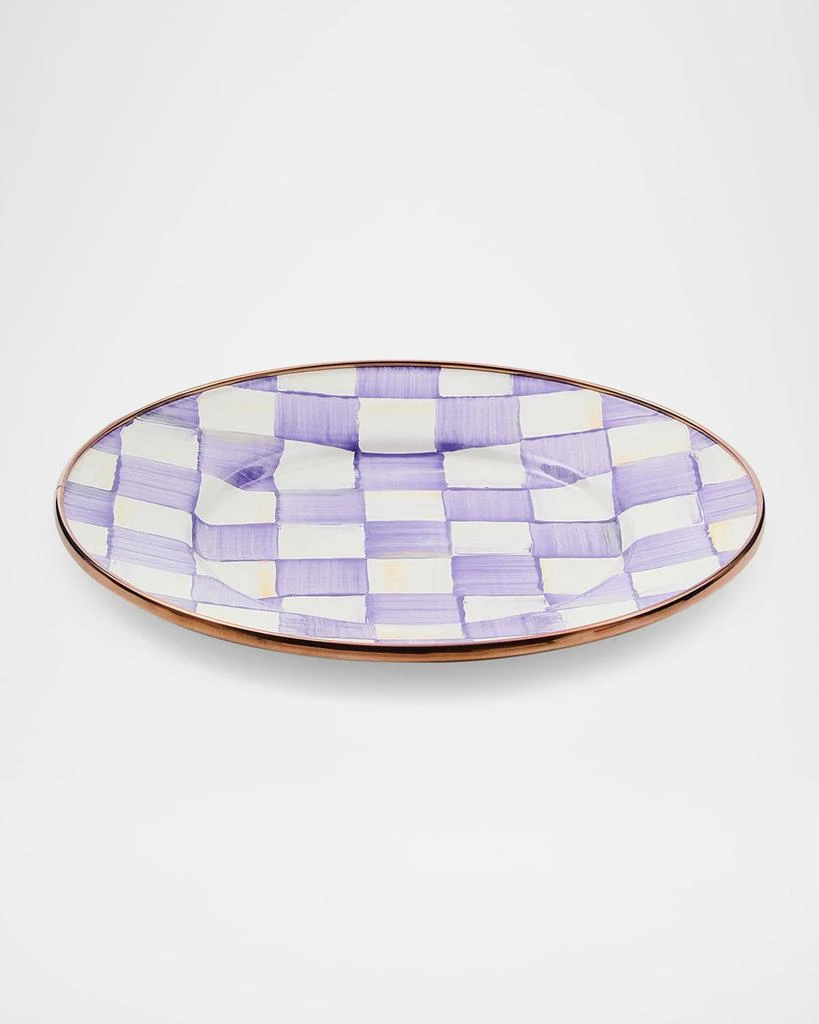 MacKenzie-Childs Violet Check Salad/Dessert Plate
