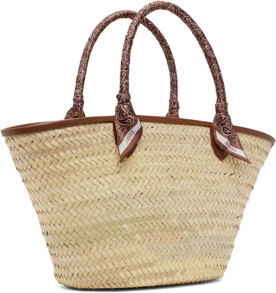 AMIRI Beige 
Brown MA Raffia Macro Tote 3