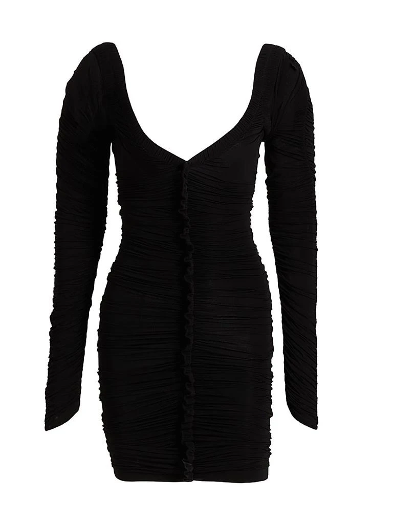 Alexander Wang Ruched Long-Sleeve Minidress 1