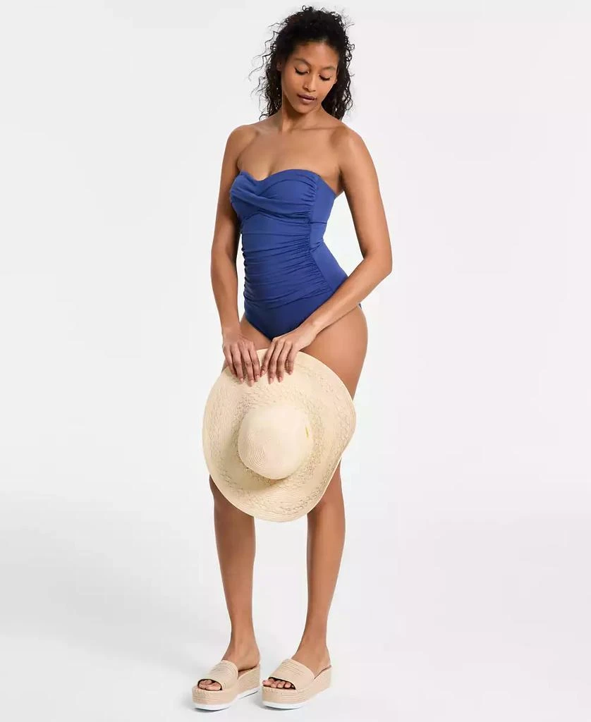 Anne Cole Twist-Front Ruched One-Piece Swimsuit 2