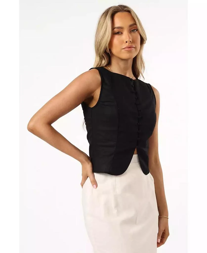 Petal and Pup Women's Daniella Linen Vest 4