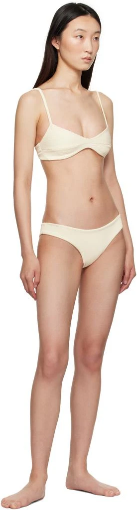Haight Off-White Adjustable Ribbed Monica & Ribbed Basic Bikini 4