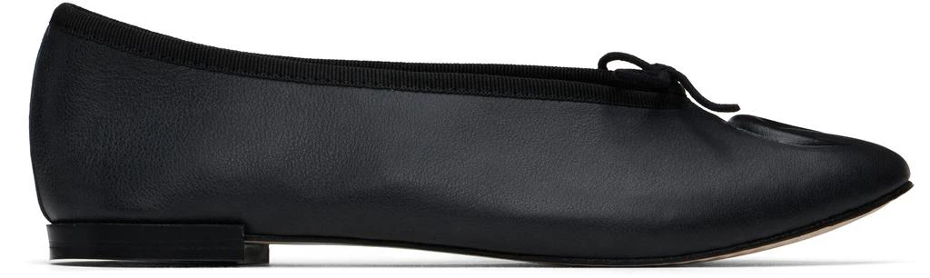 MARINE SERRE Black Repetto Edition Lilouh Soft Nappa Ballerina Flats 1