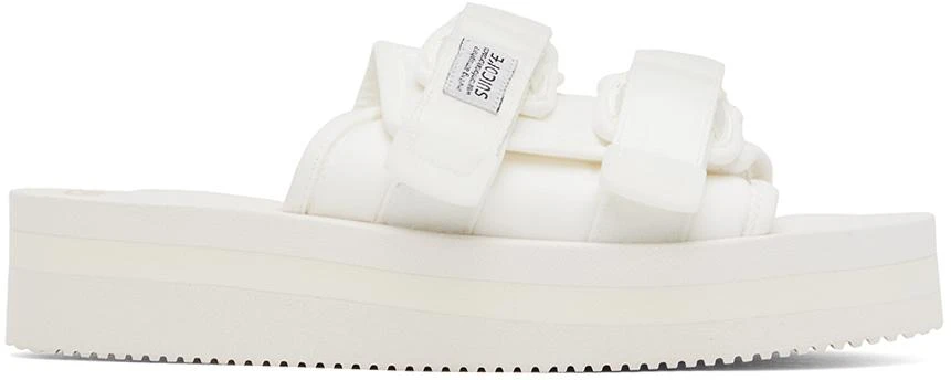 Suicoke White MOTO-VPO Sandals 1