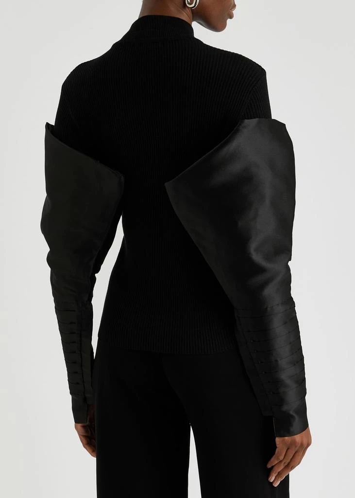 Nafsika Skourti Panelled ribbed silk jumper 2