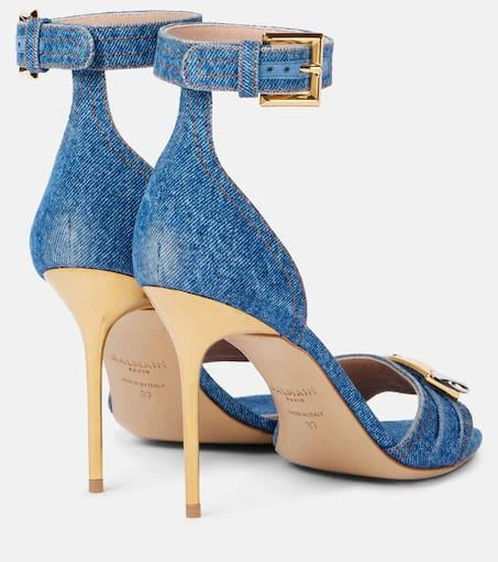 Balmain Logo denim sandals 2
